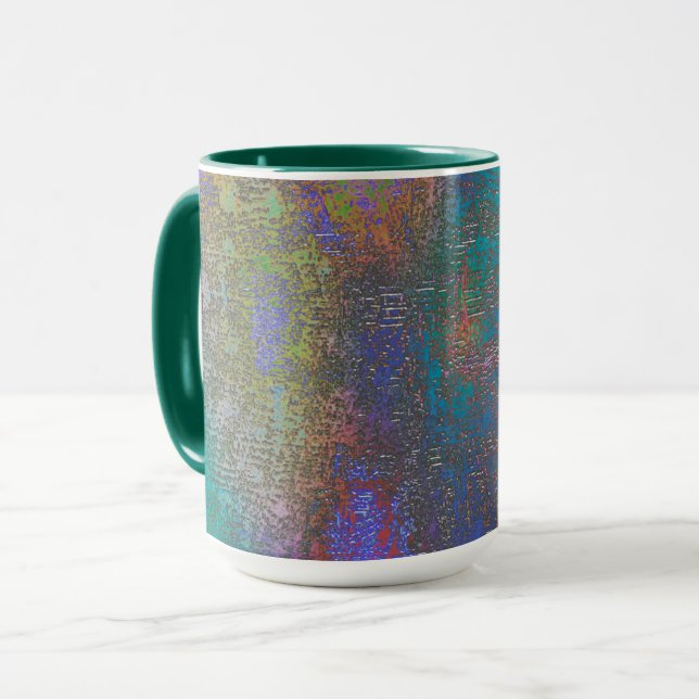 Colourful of smooth skinned shine, aged stain mug (Front Left)