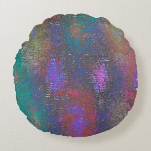 Colourful of smooth skinned shine, aged stain round cushion