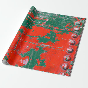 Colourful of steel rusty texture background, Steel Wrapping Paper
