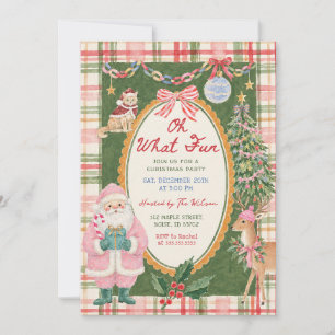 Colourful Oh What Fun Christmas Christmas Party Invitation