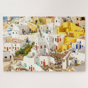 Colourful Oia Village Santorini Greece Jigsaw Puzzle