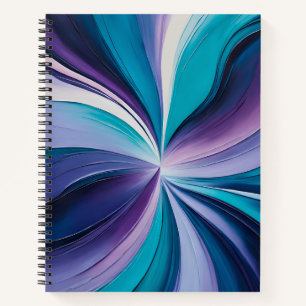 Colourful Oil Paint Art Spiral Notebook