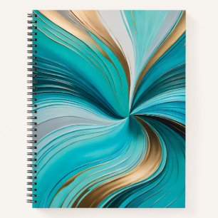 Colourful Oil Paint Art Spiral Notebook