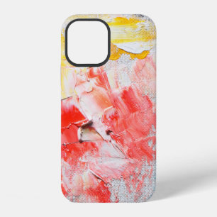 colourful oil paint on canvas paint,brush,stroke,b iPhone 12 case