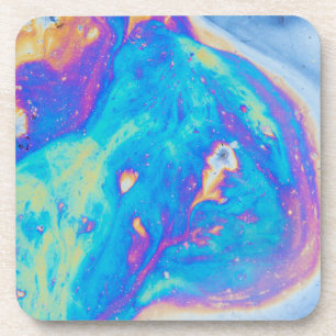 Colourful oil patterns, Canada Coaster