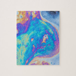 Colourful oil patterns, Canada Jigsaw Puzzle
