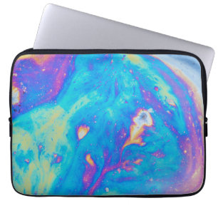 Colourful oil patterns, Canada Laptop Sleeve