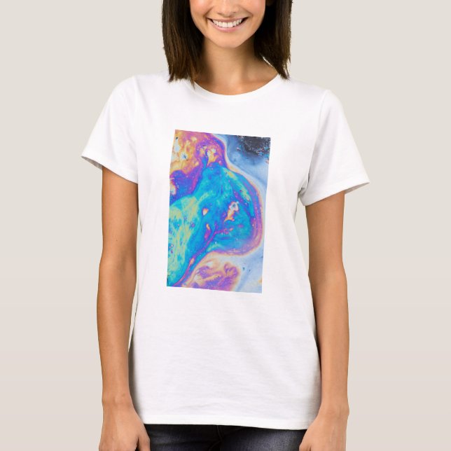 Colourful oil patterns, Canada T-Shirt (Front)