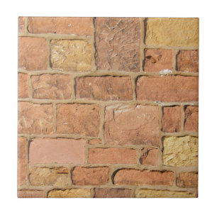 Colourful old brick wall design ceramic tile
