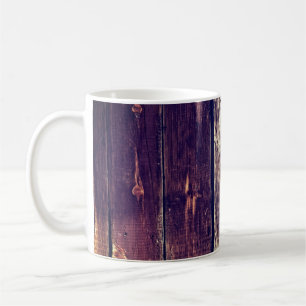 Colourful Old Wood Background - Vintage Dark Yello Coffee Mug