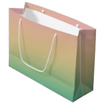 Colourful Ombre Gradient Teal Peach Pink