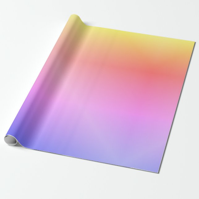 Colourful ombre wrapping paper (Unrolled)