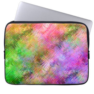Colourful Opal Glassy Texture Laptop Sleeve