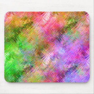 Colourful Opal Glassy Texture Mouse Pad