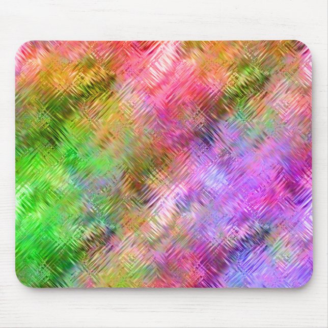 Colourful Opal Glassy Texture Mouse Pad (Front)