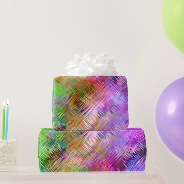 Colourful Opal Glassy Texture Wrapping Paper (Party Gifts)