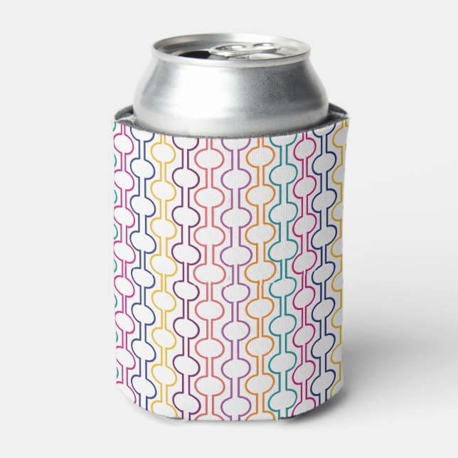 Colourful Open Circles Can Cooler (Can Front)