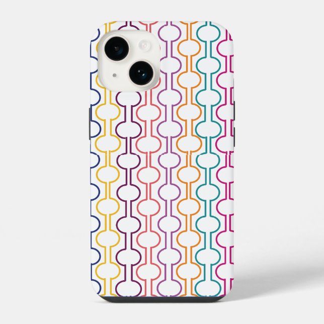 Colourful Open Circles iPhone Case (Back)