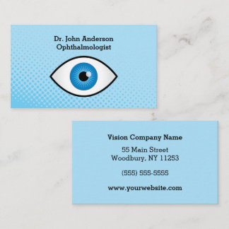 Colourful Ophthalmologist Business Card