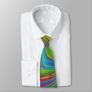 colourful Optical Illusion Tie