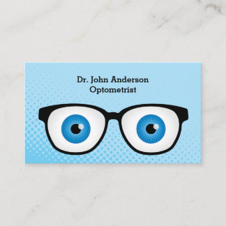 Colourful Optometrist Business Card