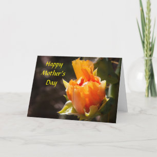 Colourful Orange Blank Mother's Day Card