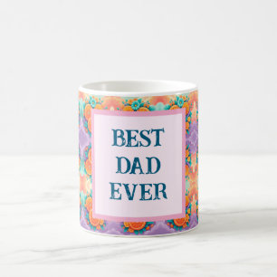Colourful oranges with Best Dad Ever Coffee Mug