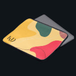 Colourful organic shapes abstract background laptop sleeve<br><div class="desc">Colourful organic shapes composition,  modern abstract background.</div>
