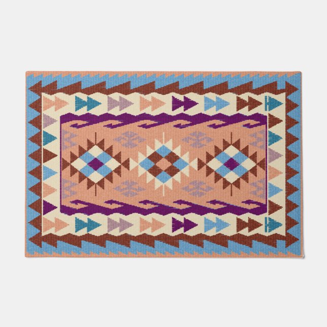 Colourful Oriental Kilim Rug (Front)