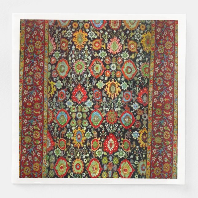Colourful Oriental Rug design Napkin (Front)