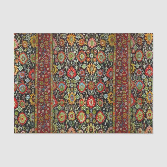 Colourful Oriental Rug design Tissue Paper (Front)