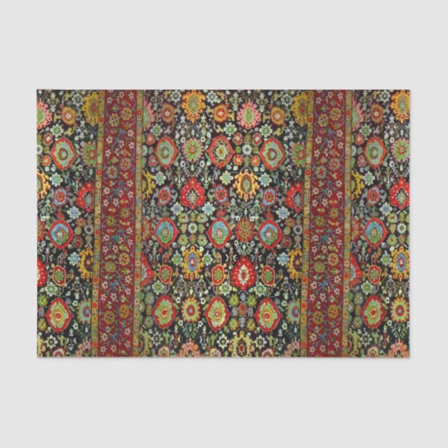 Colourful Oriental Rug design Tissue Paper (Front)