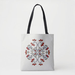 Colourful Ornament Pattern Tote Bag