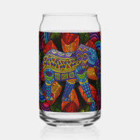 Colourful Ornate Elephant and Mandala