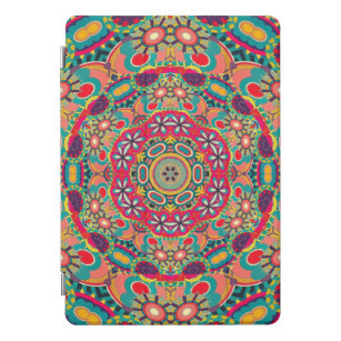 Colourful Ornate Kaleidoscope Mandala Pattern iPad Pro Cover