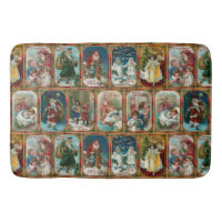 Colourful Ornate Victorian Christmas Card Collage