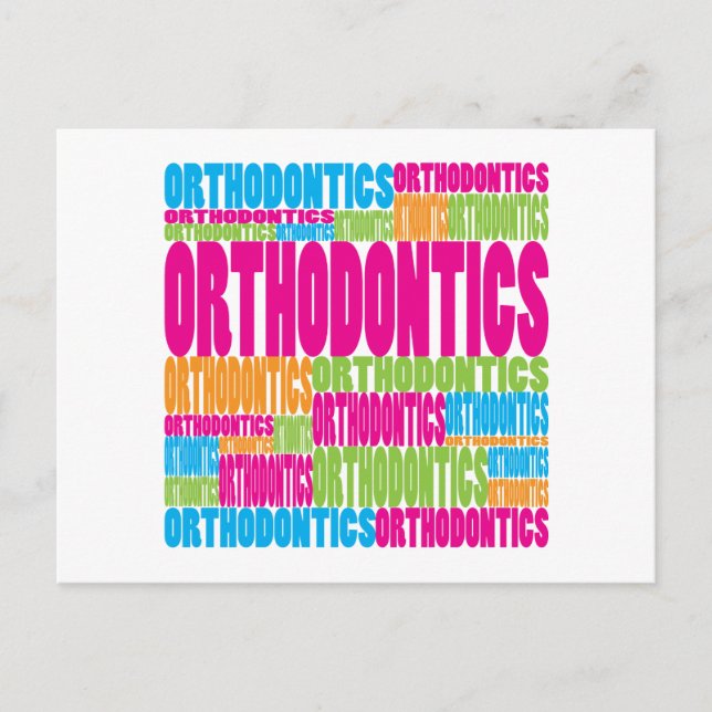 Colourful Orthodontics Postcard (Front)