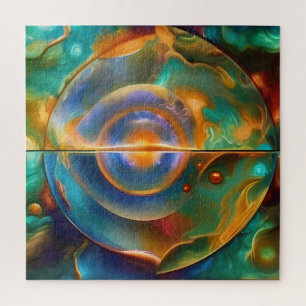Colourful Otherworldly Abstract  Jigsaw Puzzle