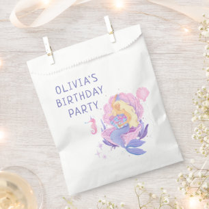 Colourful Our Little Mermaid All Ages Birthday Favour Bag