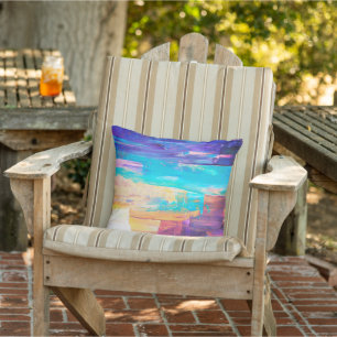 Colourful outdoor pillow