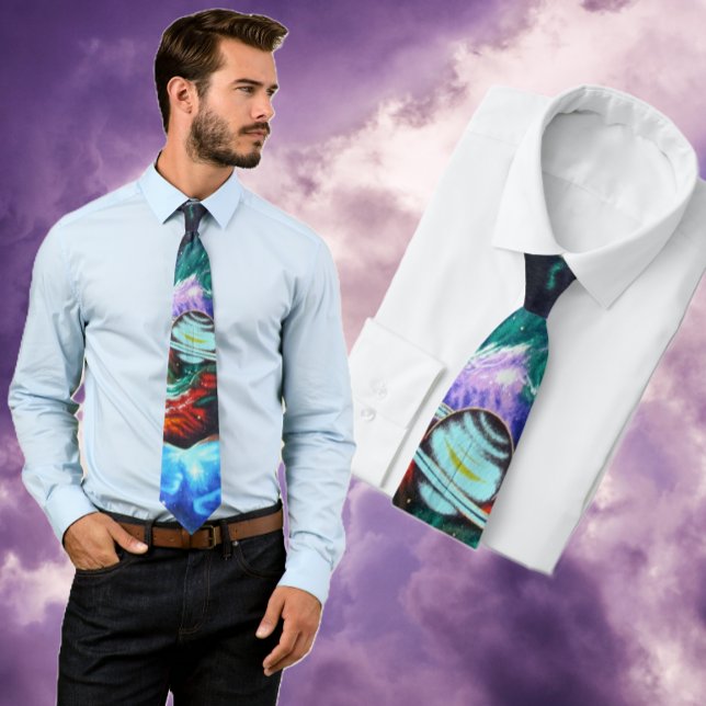 Colourful Outer Space Sci Fi Tie  (Creator Uploaded)