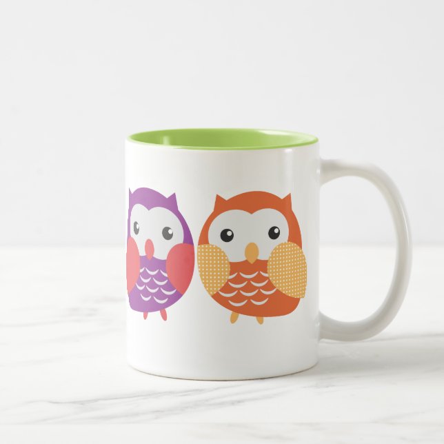Colourful Owl Mug (Right)