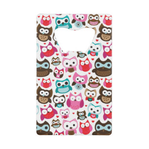colourful owl pattern