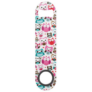 colourful owl pattern