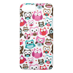 colourful owl pattern iPhone 8 plus/7 plus case