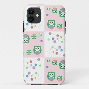 Colourful Owl Pattern For Kids iPhone 11 Case