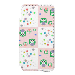 Colourful Owl Pattern For Kids Incipio Watson™ iPhone 5 Wallet Case