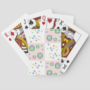 Colourful Owl Pattern For Kids Playing Cards