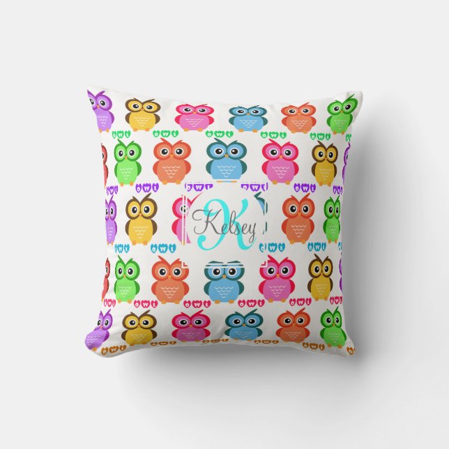 Colourful Own Monogram Cushion (Front)