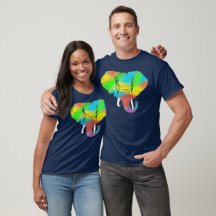 Colourful Pachyderm T-Shirt